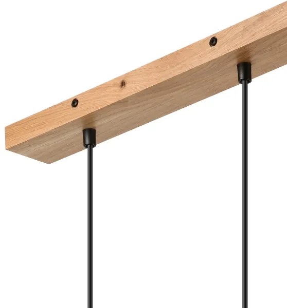 Brilagi - Csillár zsinóron WOODY BASKET 2xE27/60W/230V tölgy