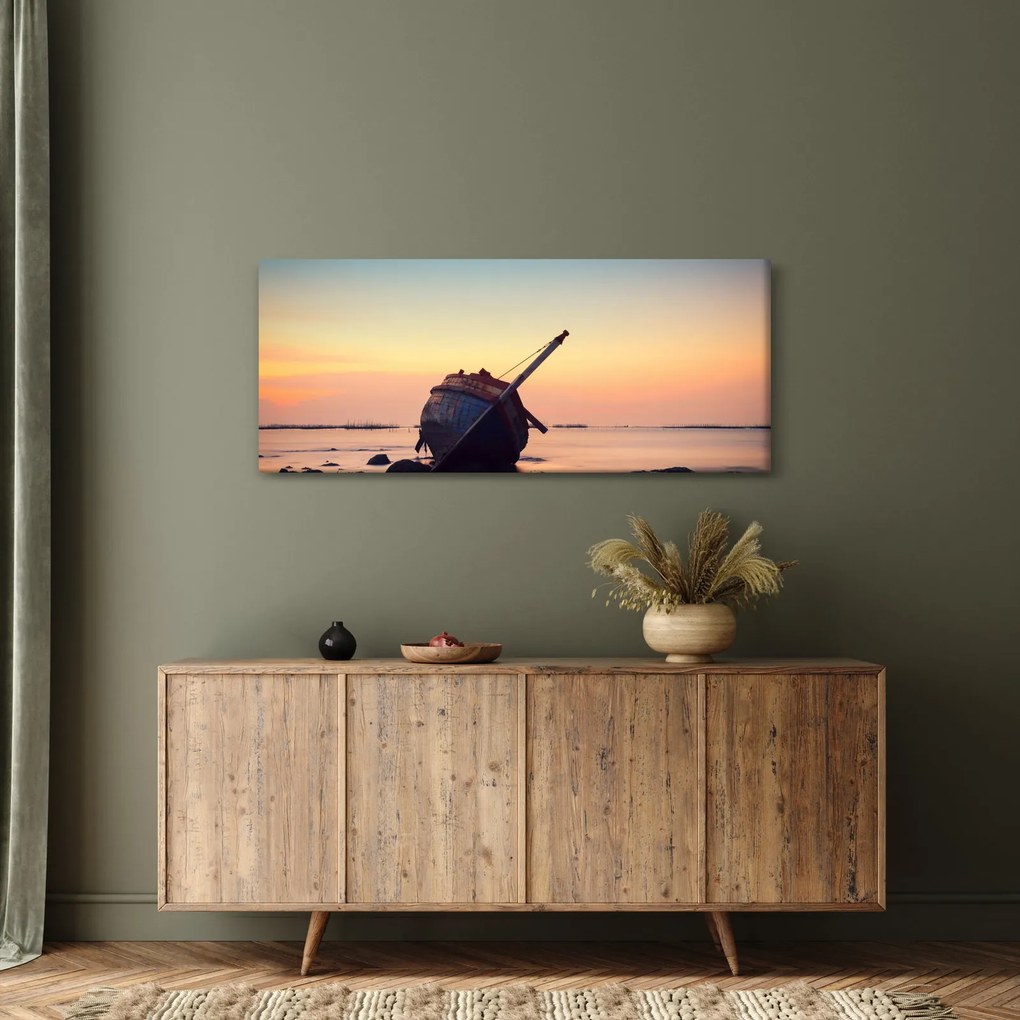 Kép - Hajótörést szenvedett hajó (120x50 cm)