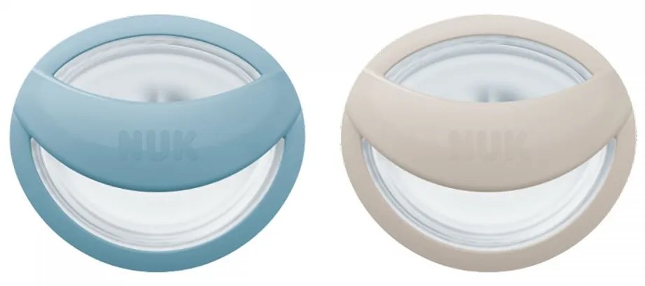 Baba cumi NUK MommyFee 0-9h 2db kék szürke