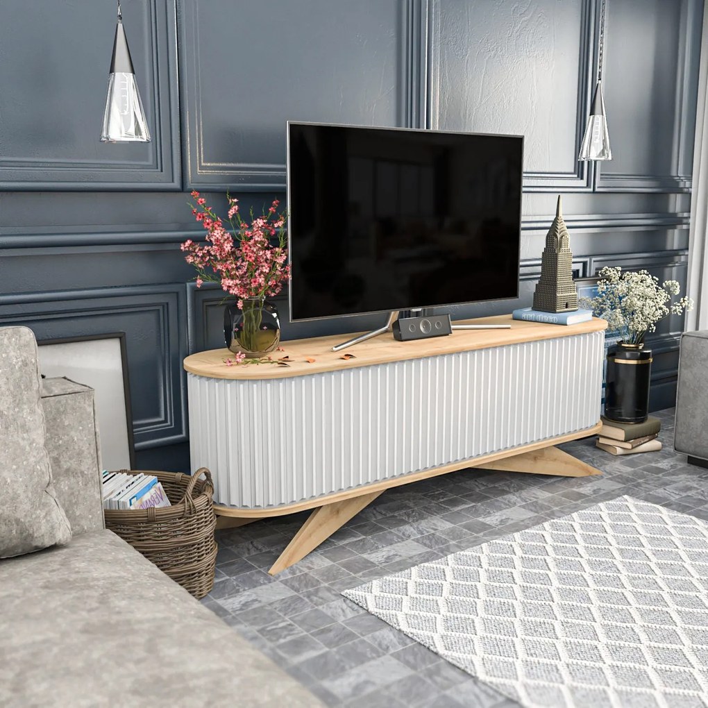 TV szekrény Stor - Sapphire, White