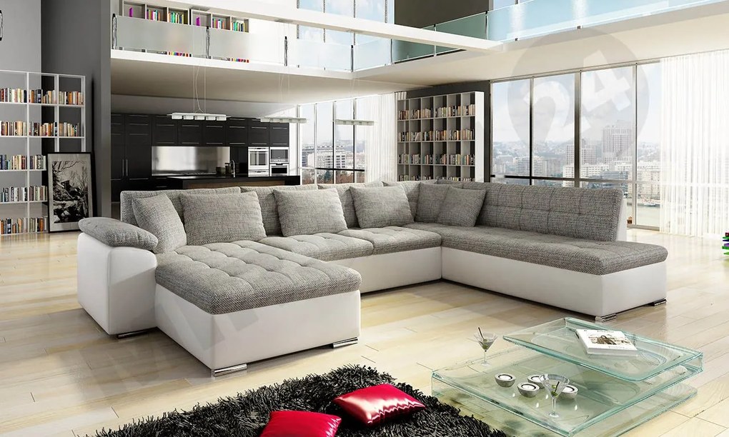 Sarok ülőgarnitúra Talia (B) (öko-bőr soft 017 + lawa 05). 1058505