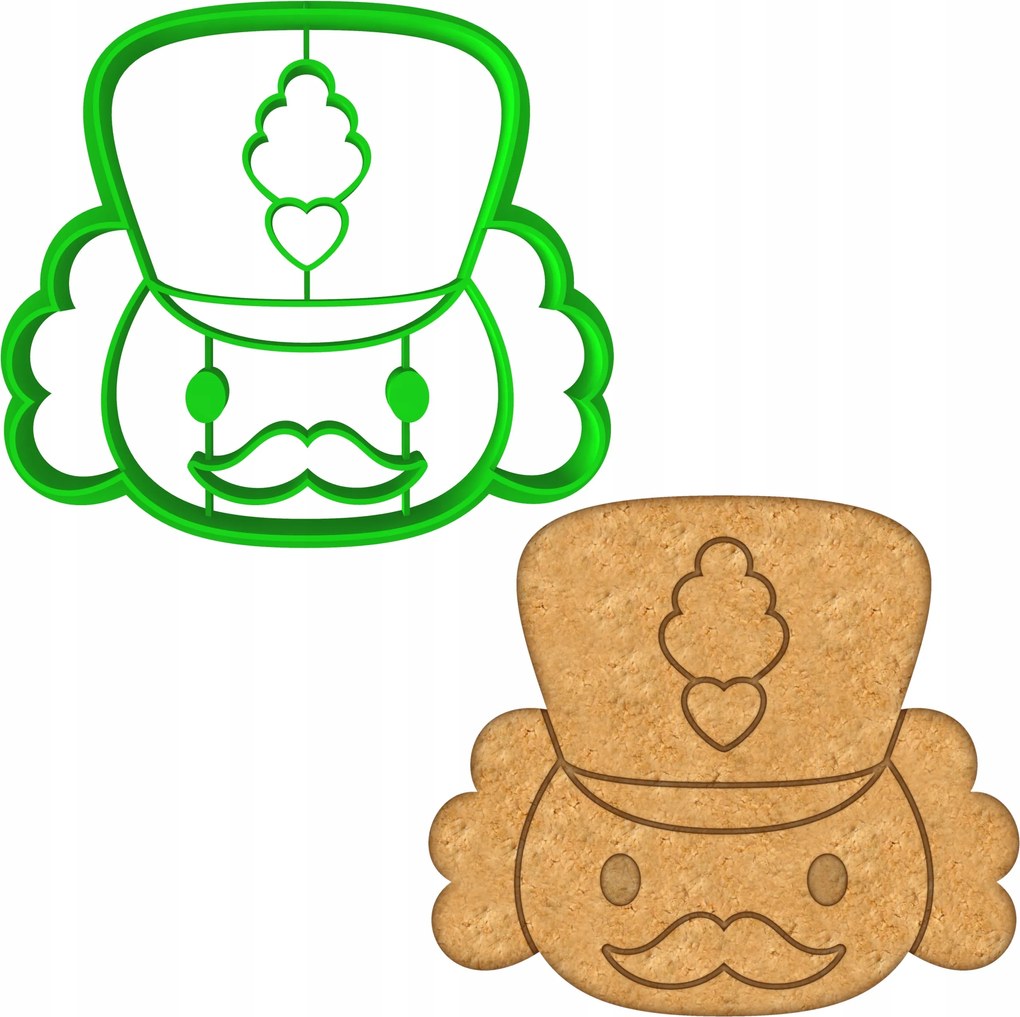 Karácsonyi Mézeskalács Forma Karácsonyi Dinnye Nagypapa 8cm