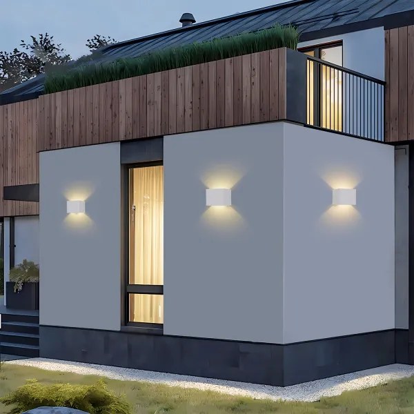 Brilagi - DONNANI kültéri LED fali lámpa, 5 W, 230 V, 10 cm, fehér, IP44