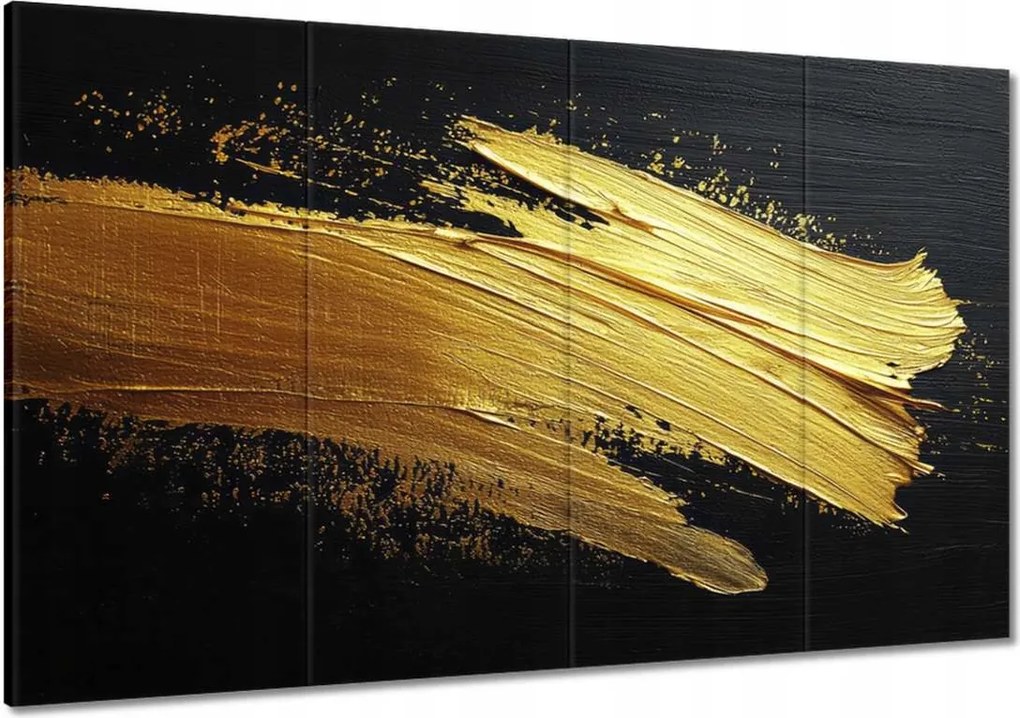 Vászonkép 120x80 Arany csillogás ecsettel