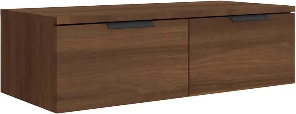 vidaXL barna tölgyszínű szerelt fa faliszekrény 68 x 30 x 20 cm