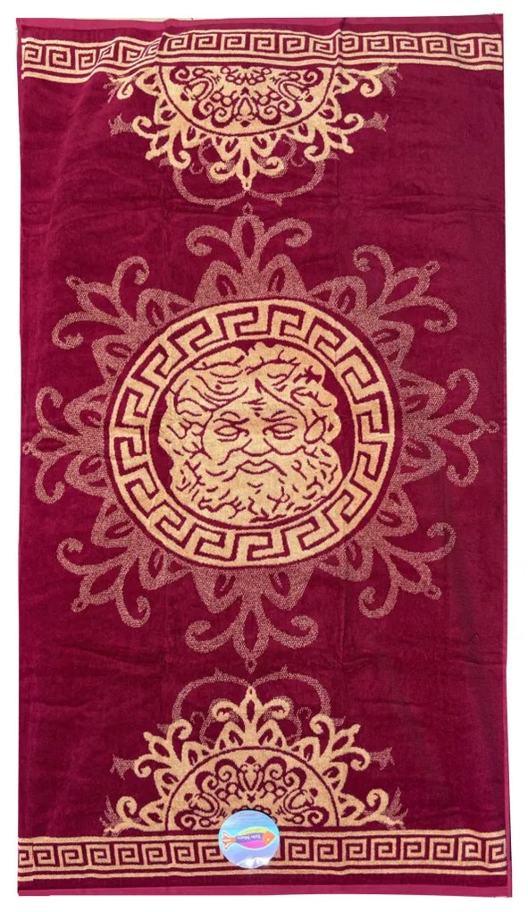 Zeus magenta strandtörölköző