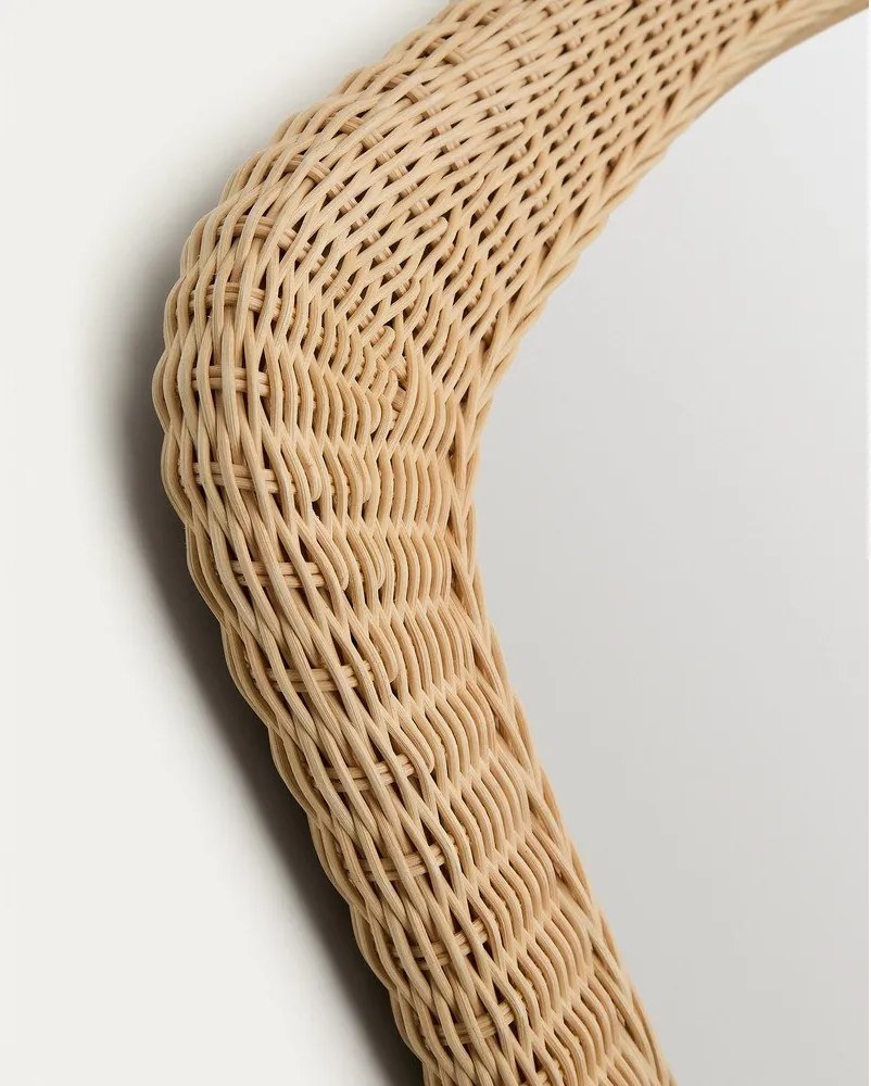 Fali tükör rattan kerettel 58x79 cm Zilna – Kave Home