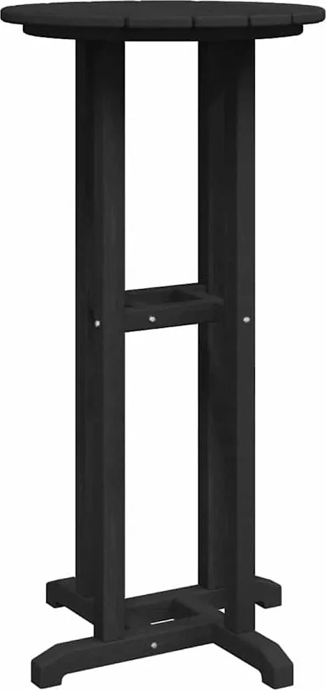 vidaXL Bárasztal Fekete 55 x 55 x 107 cm Polietilén