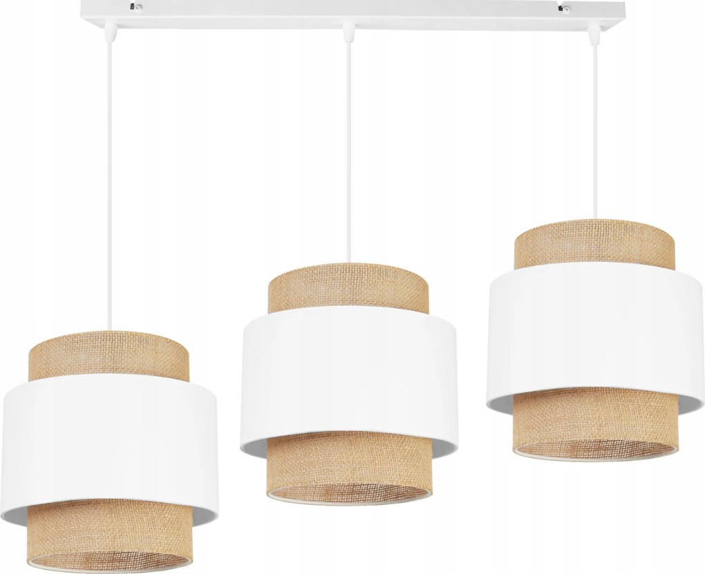 Mennyezeti Lámpa Lógó Csillár Hármas Lámpabúra Boho Juta Díszléc A Konyhába