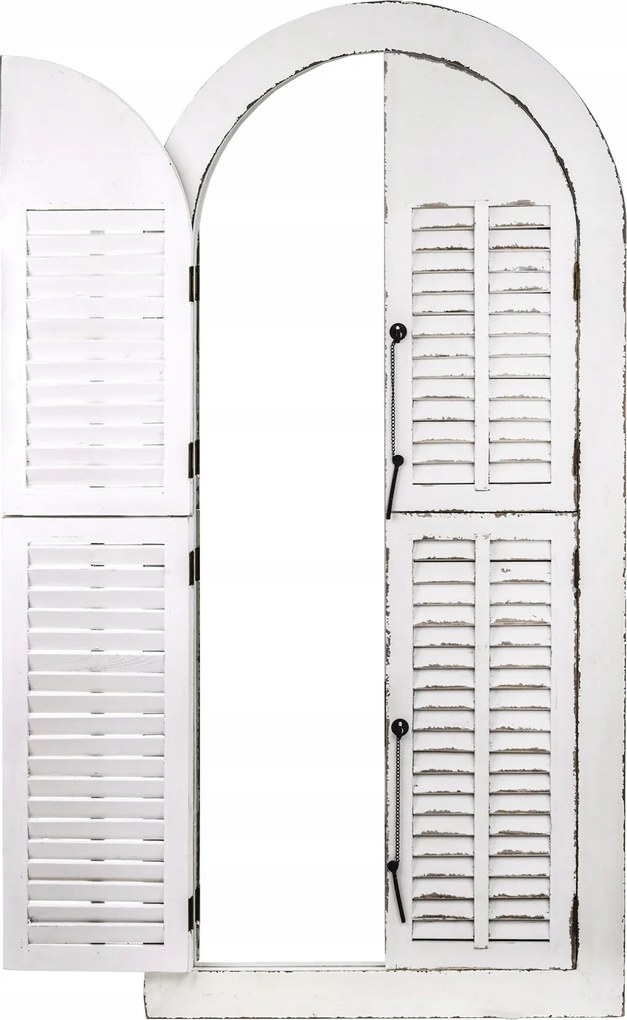 Fali tükör redőny stílusos retro ablak provence-i nyitható íves