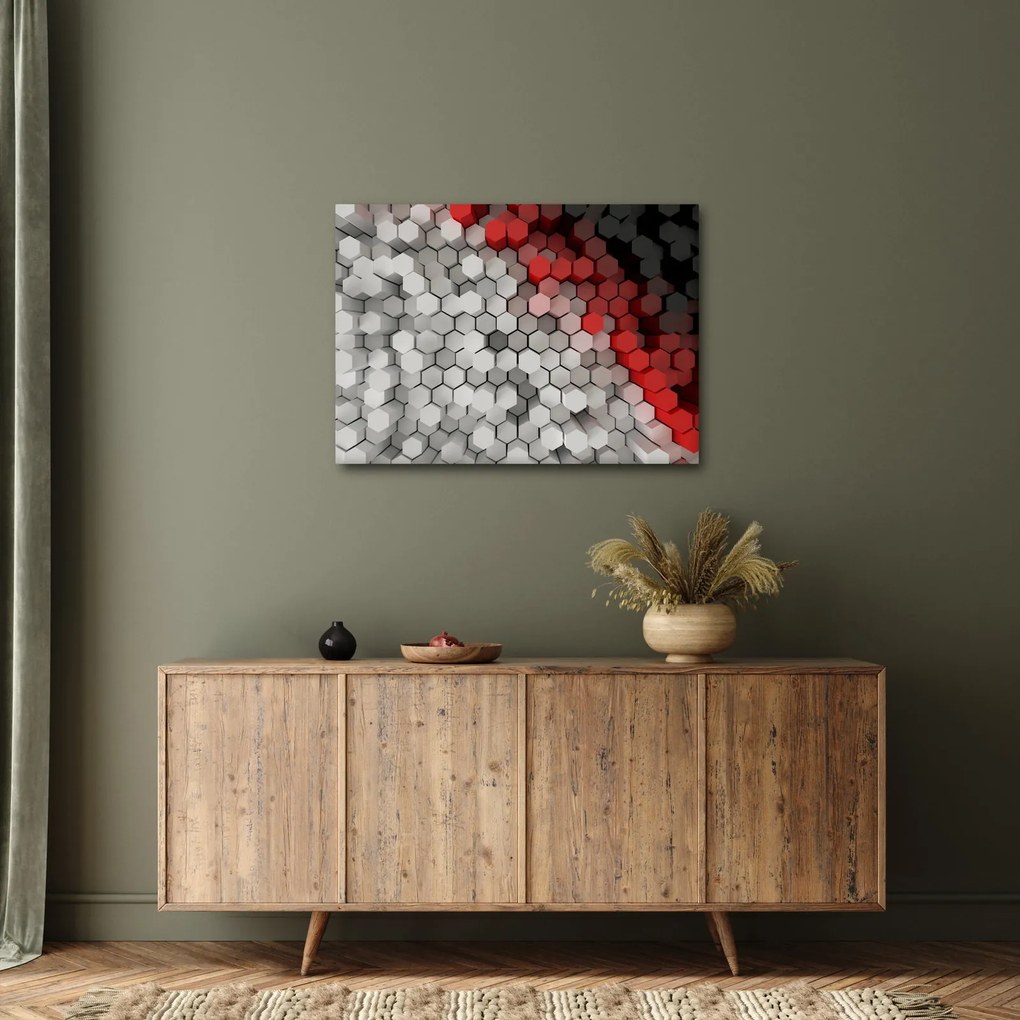 Kép - 3D hatszögek (70x50 cm)