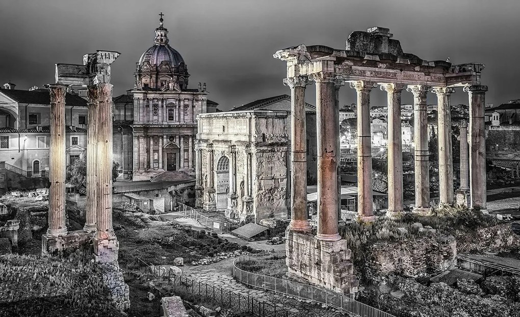 Fotótapéta Forum Romanum éjszaka antik Róma vinil 208x146 +ragasztó
