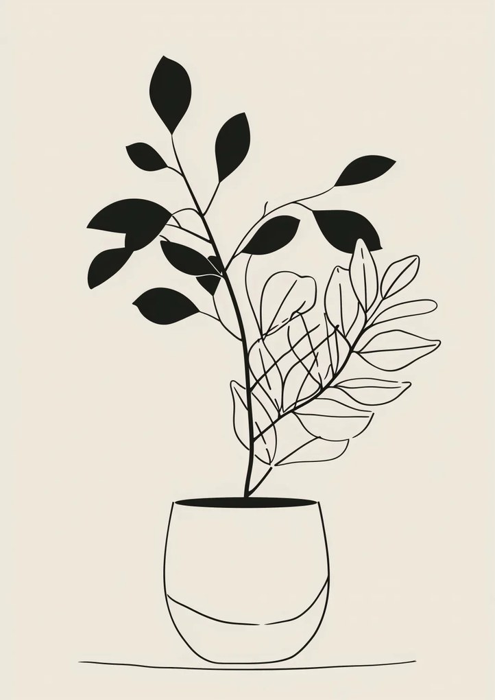 Poszter 29,7x42cm Egyszerű virágtartó