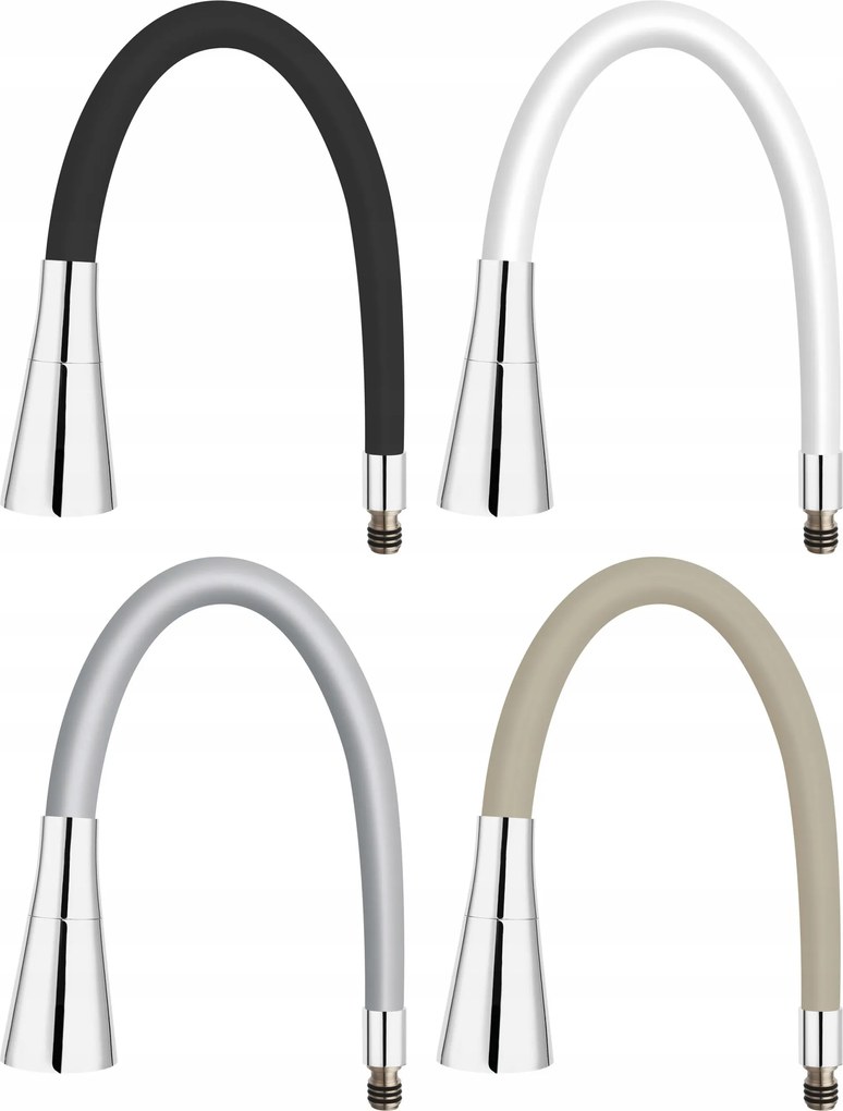 Konyhai csaptelep kifolyócső elastico II Ferro Zumba fekete