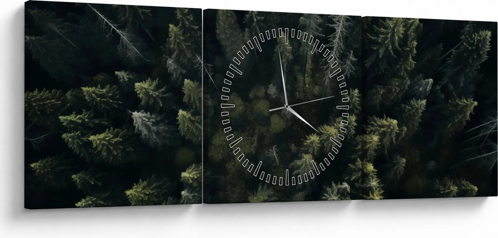 Kép - Forest (órával) (90x30 cm)