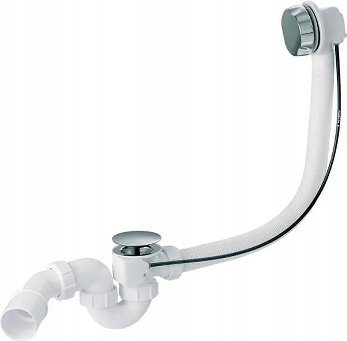 Kád automata töltés nélkül, króm (S904-004) /sm/