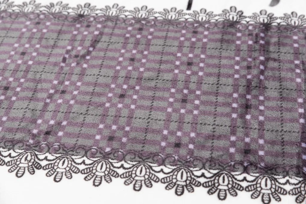 Mikroplüss ágyneműhuzat Karácsonyi rénszarvasok szürke