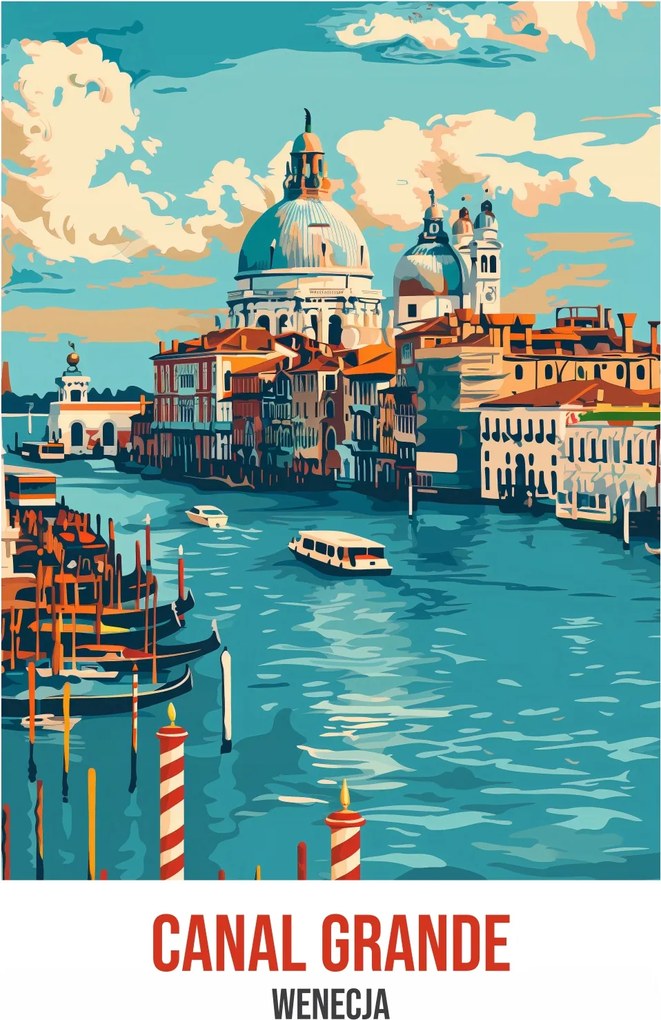 Poszter 67,5x95cm Canal Grande