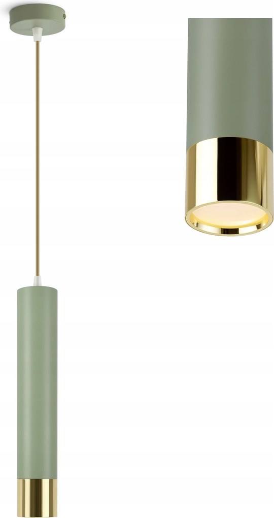 Mennyezeti függőlámpa tubus Zsálya Oliva Led konyhába nappaliba a pult felett