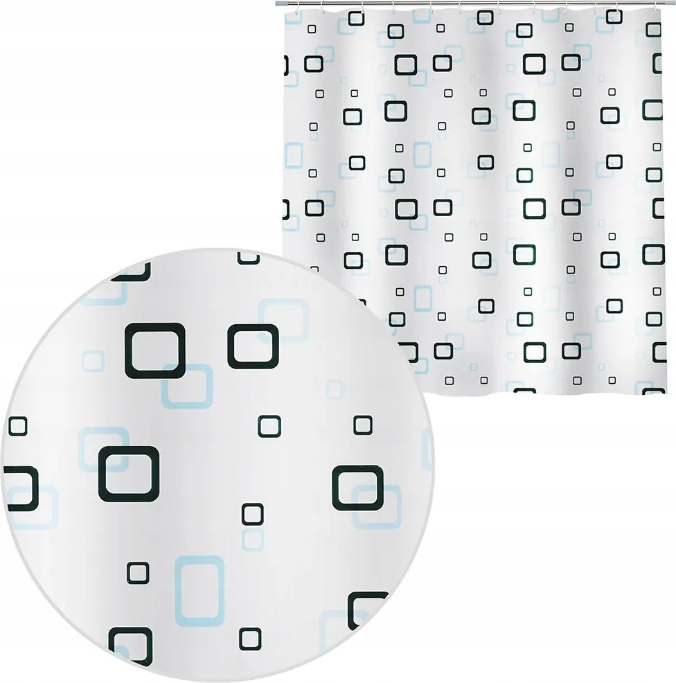 Fürdőkád Függöny 180x200 Tejfehér Tartós Peva Vízálló