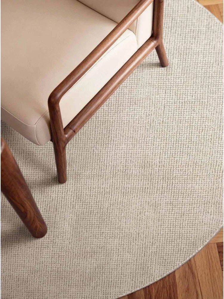 Krémszínű kézi szövésű gyapjú kerek szőnyeg ø 160 cm Greenwich – Ted Baker