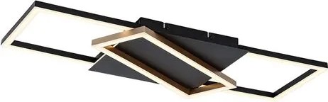 RÁBALUX 71391 KITLEE Modern LED Mennyezeti Lámpa Fekete/ Arany IP20