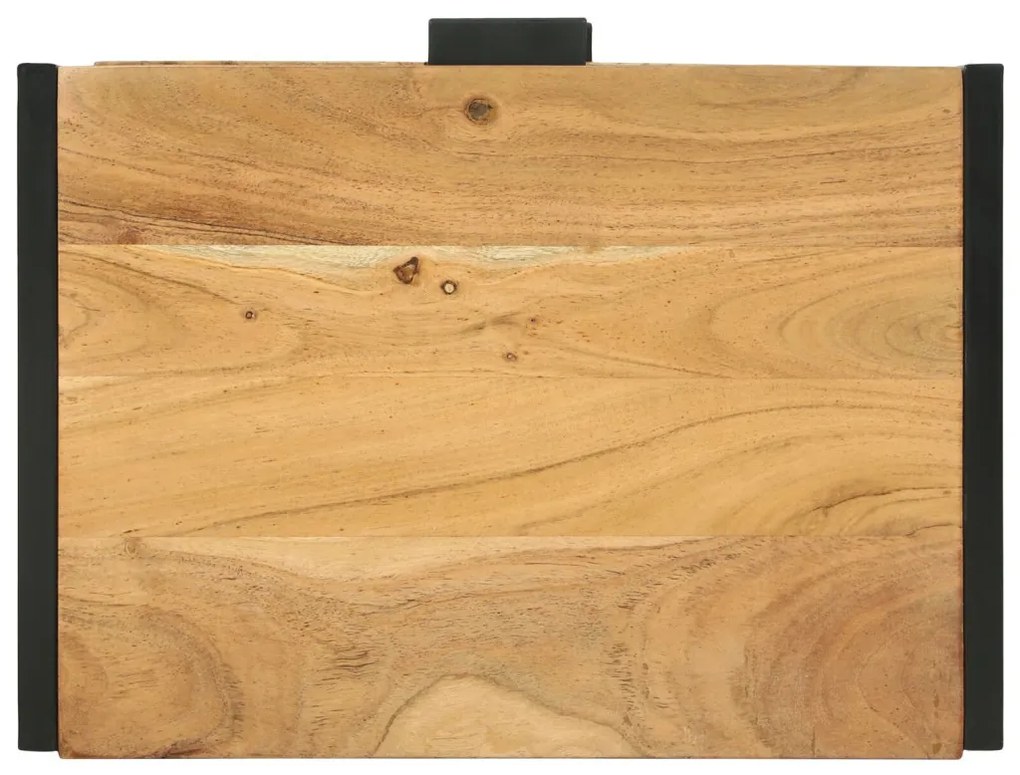 Highboard 50x35x75 cm Tömör fa Akác