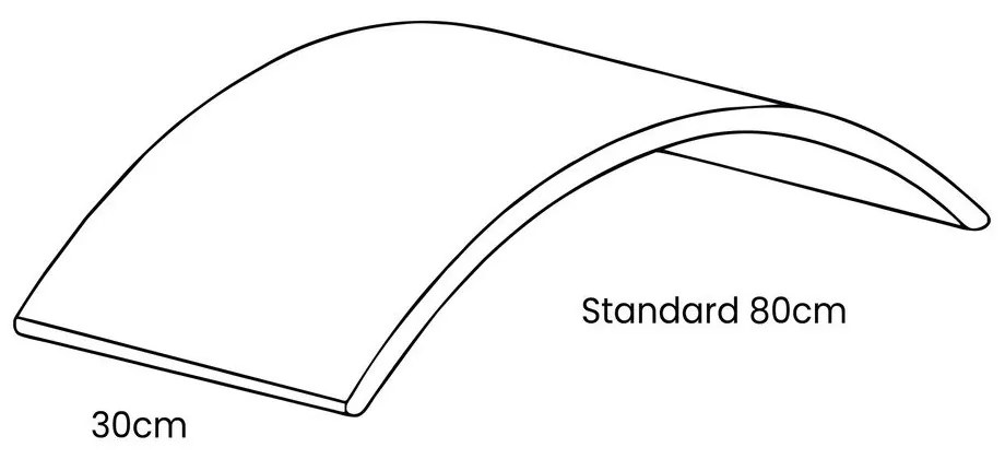 Bézs-natúr színű borovi fenyő egyensúlyozó deszka 80x30x18 cm Montessori – Meowbaby