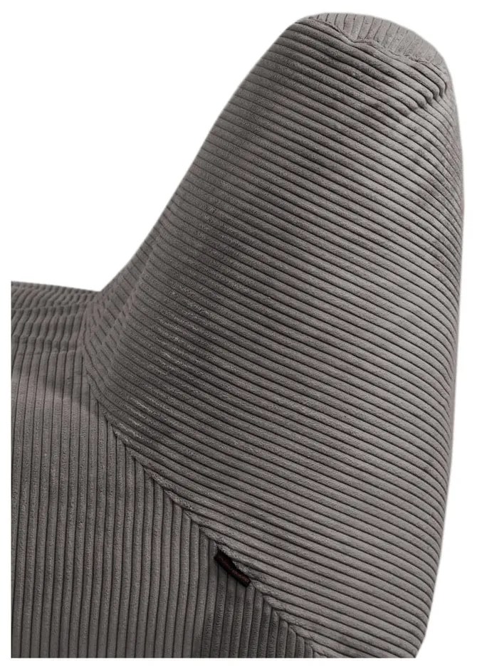 Téglavörös kordbársony babzsákfotel Sofa Tube – SLOWDOWN