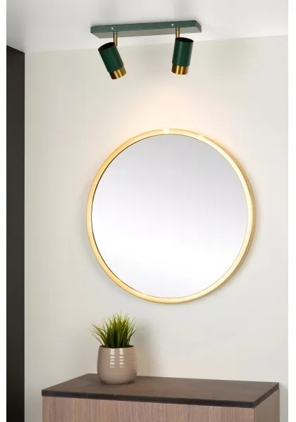 Lucide 35913/02/33 - Spotlámpa FLORIS 2xGU10/40W/230V zöld