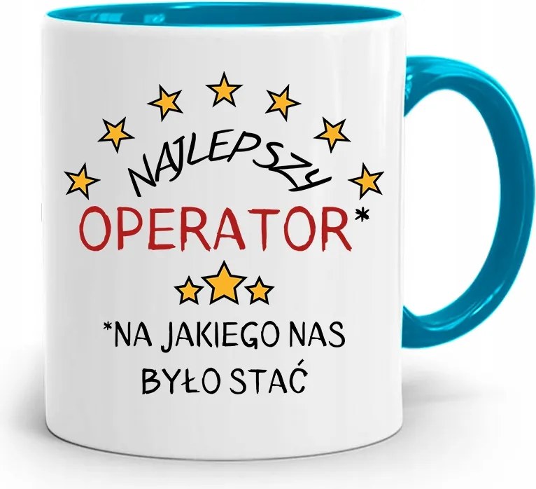 Kezelőnek Kék Bögre Születésnapi Ajándék fényképes nyomtatással