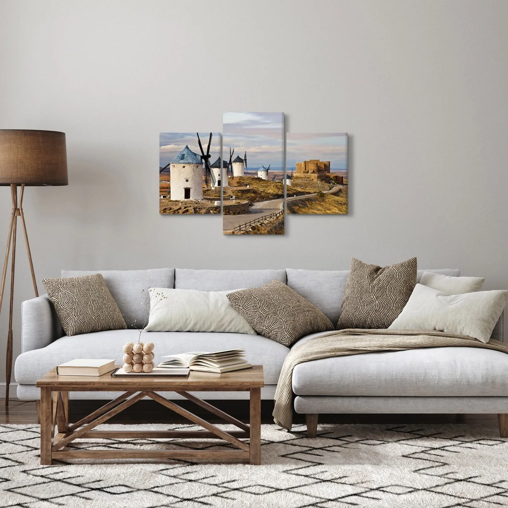 Kép - Consuegra szélmalmai, Spanyolország (90x60 cm)