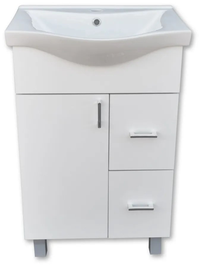 BIANKA 55/65 cm komplett fürdőszoba bútor, LED világítással