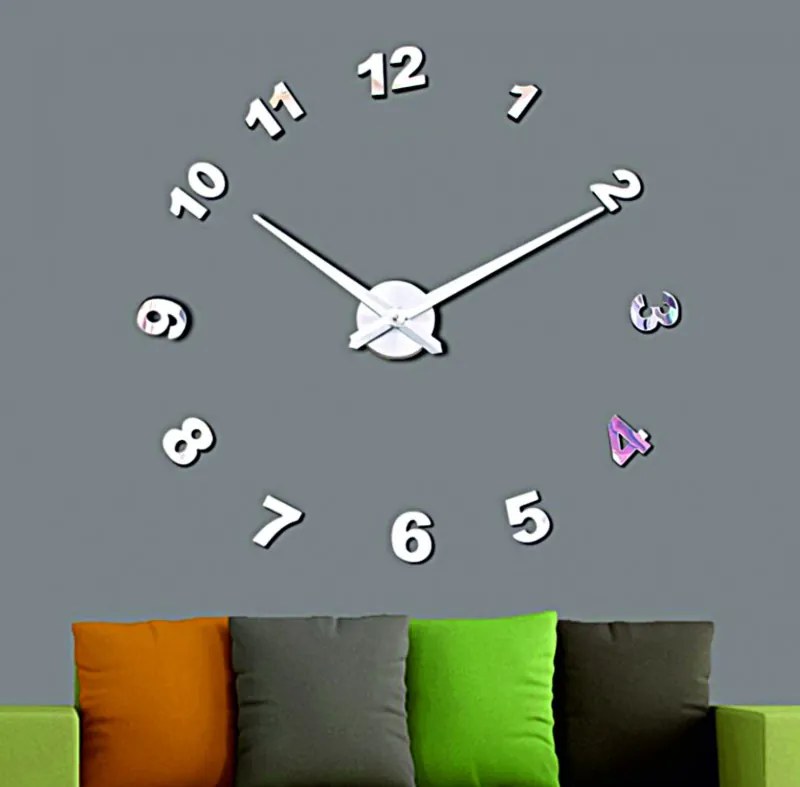 Falióra tükör Óra tükör számok DIY NOSPEN