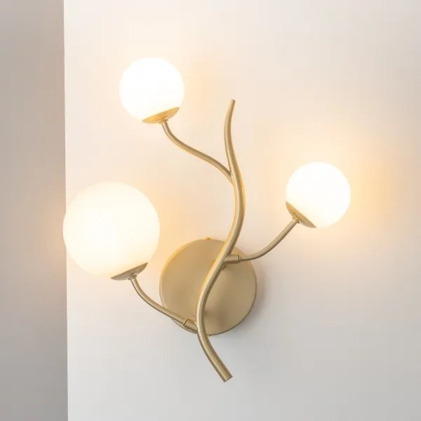 Brilagi - LED Fali lámpa MISTEL 3xG9/3W/230V arany/fehér