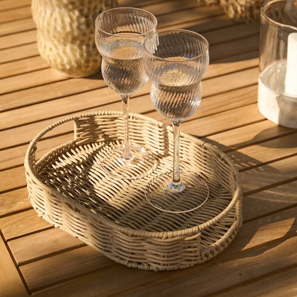 Bergdalen rattan tálca