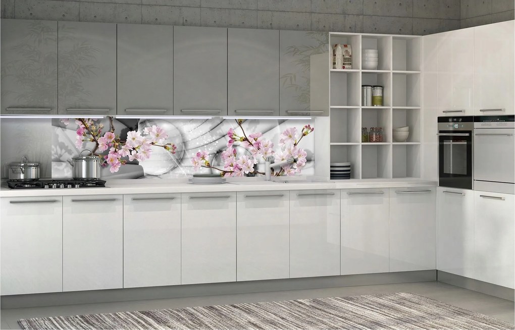 Fotótapéta Alagút Virágzó Cseresznye Mélység és Tér Hatás 250x60 +ragasztó