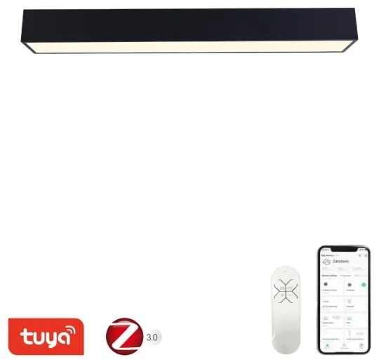 Immax NEO 07074-90-LED Dimmelhető mennyezeti lámpa CANTO 50W/230V fekete Tuya + távirányító