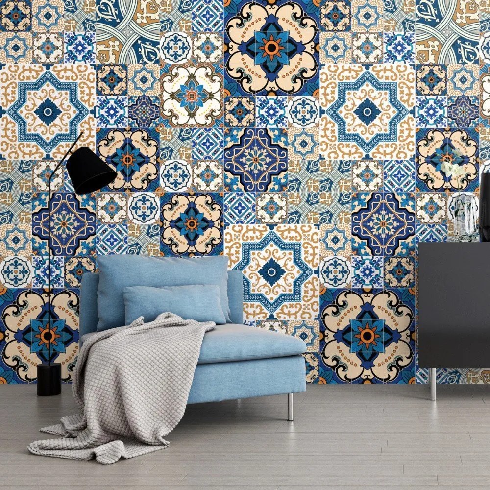 Toundra 60 részes dekorációs falmatrica szett, 10 x 10 cm - Ambiance