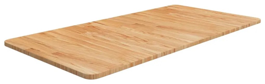 világosbarna kezelt tömör fa fürdőszobai pult 100x50x1,5 cm