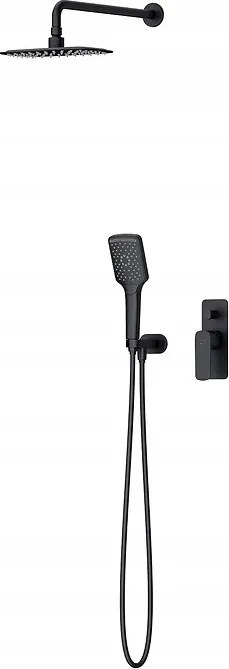 Set B344 rejtett zuhanyszett testtel, fekete (S952-031) /sm/