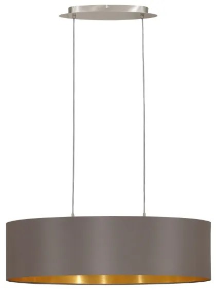 Eglo 55271 - Csillár zsinóron MASERLO 2xE27/60W/230V barna