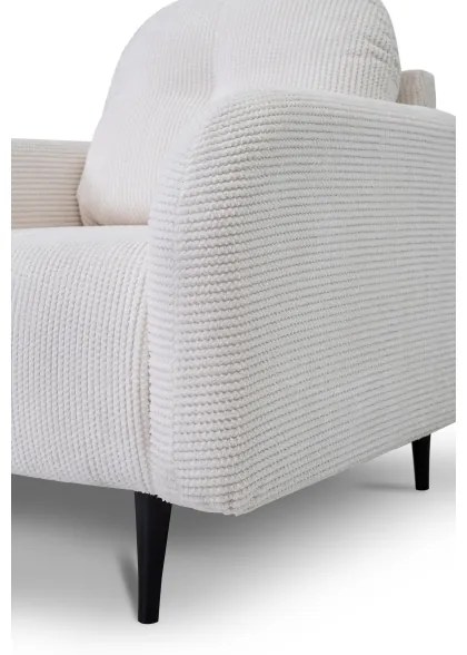 Kárpitozott CLOUDY fotel krémszínű