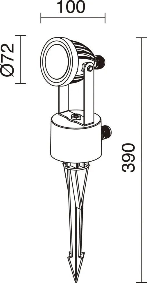 NOVOLUX 542A-L0107A-04 DRO Kültéri Növényvilágító Lámpa Antracit LED IP65