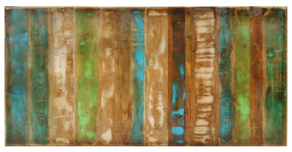 Tömör újrahasznosított fa étkezőasztal 180 x 90 x 76 cm