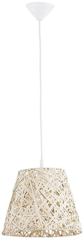 Csillár zsinóron CANNUCIA 1xE27/15W/230V krémes