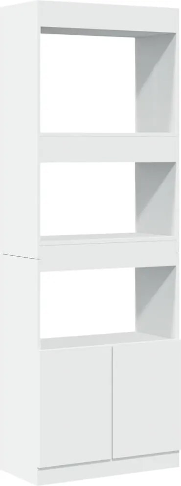 vidaXL fehér szerelt fa magasszekrény 63 x 33 x 180 cm