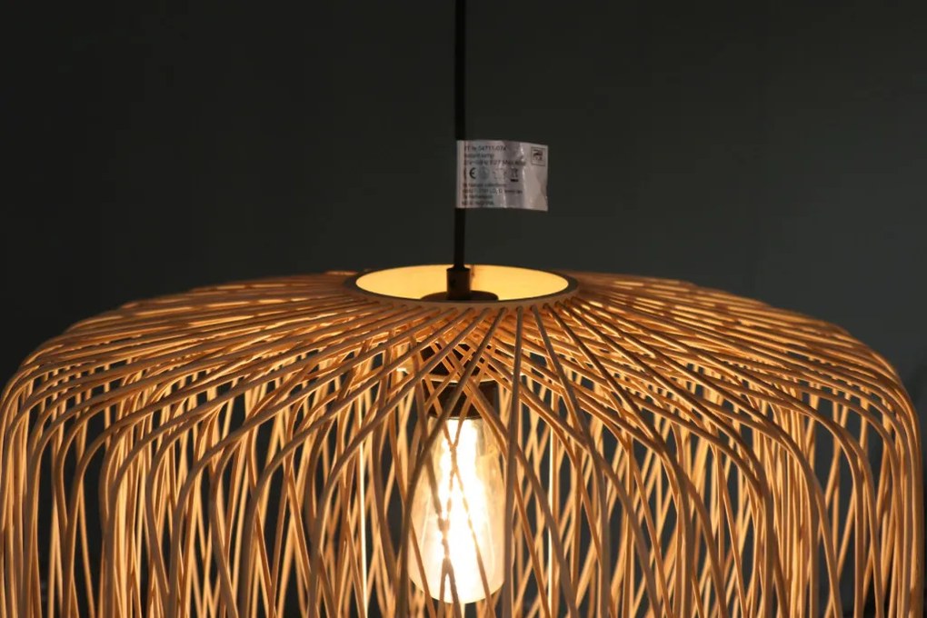 DIJK 55877-017 BAMBOO Többágú Függesztett Lámpa Bézs E27 IP20