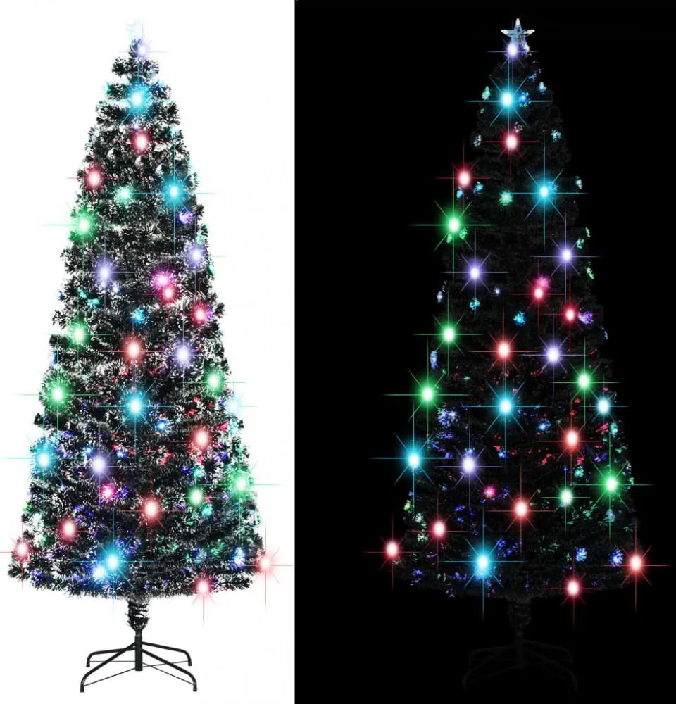 Műkarácsonyfa talppal és led fénnyel 240 cm 380 ágas