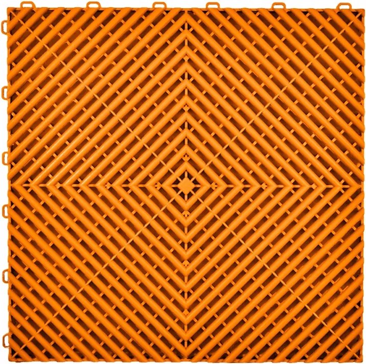 Moduláris padló Csempe puzzle 40x40 Garázs Autó Padló Műhely Narancs